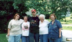 Amanda Clabaugh; Jolene Clabaugh; Matthew Clabaugh; Julia (Judy) Kish Dorrough; Becky Diment; Family Matt s wedding